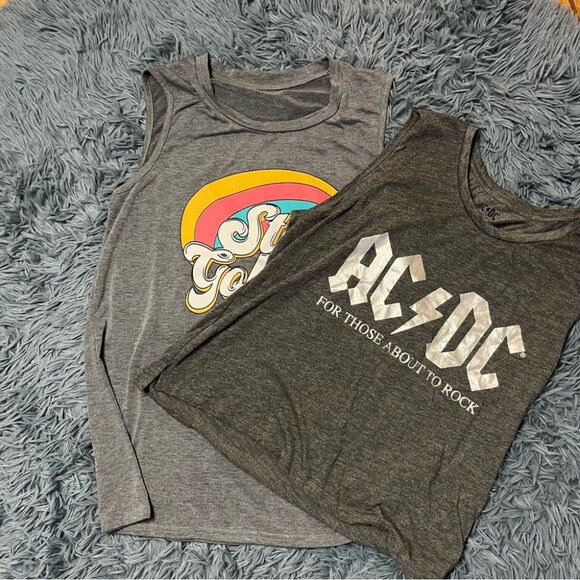 Tops - Band & Graphic Tank Tops Gray Size S M